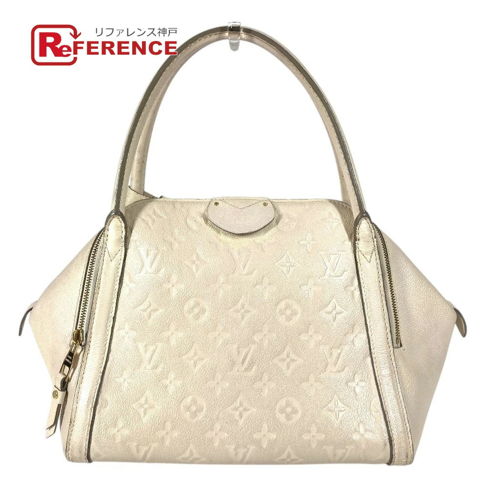 Louis Vuitton Monogram Empreinte Mare Tote Bag Shoulder Handbag Leather Neige